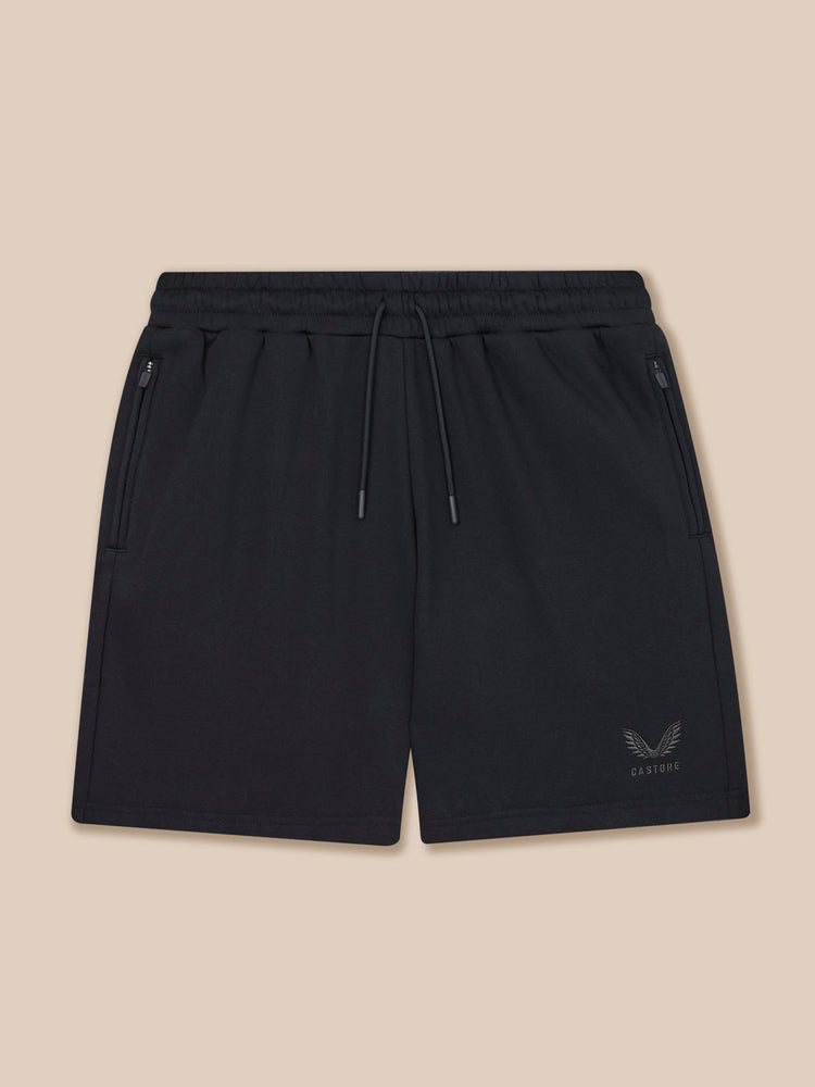 Heren Adapt Katoen Fleece Short - Zwart