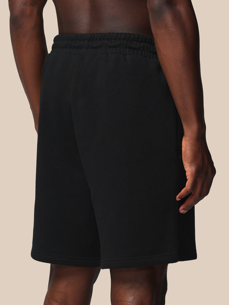 Heren Adapt Katoen Fleece Short - Zwart