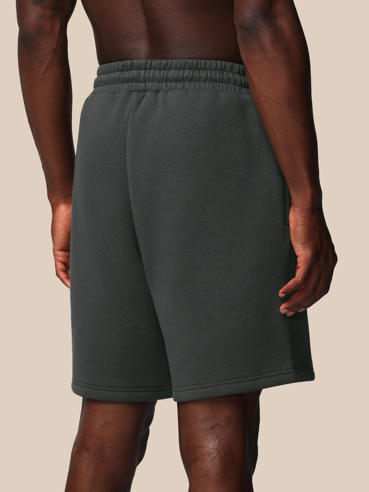 Heren Adapt Katoen Fleece Short - Gunmetal