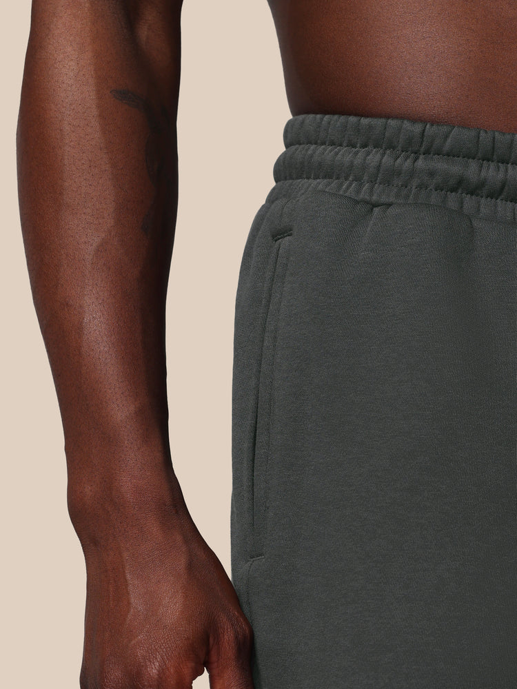 Heren Adapt Katoen Fleece Short - Gunmetal