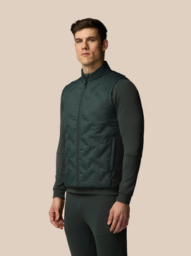 Heren Flex Hybride Gilet - Donkergroen