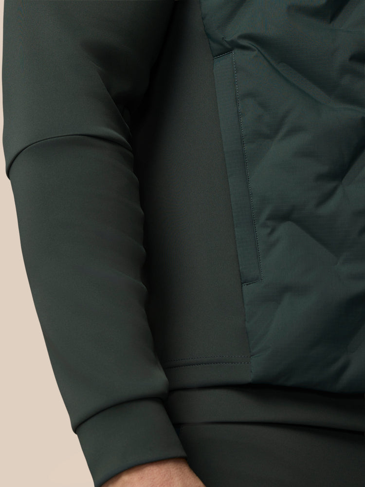 Heren Flex Hybride Gilet - Donkergroen