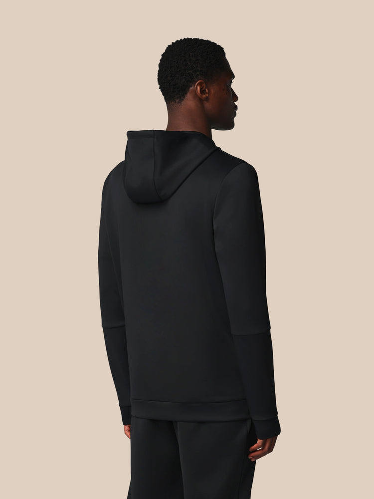 Heren Flex Lange Mouwen Full Zip Hoodie - Zwart