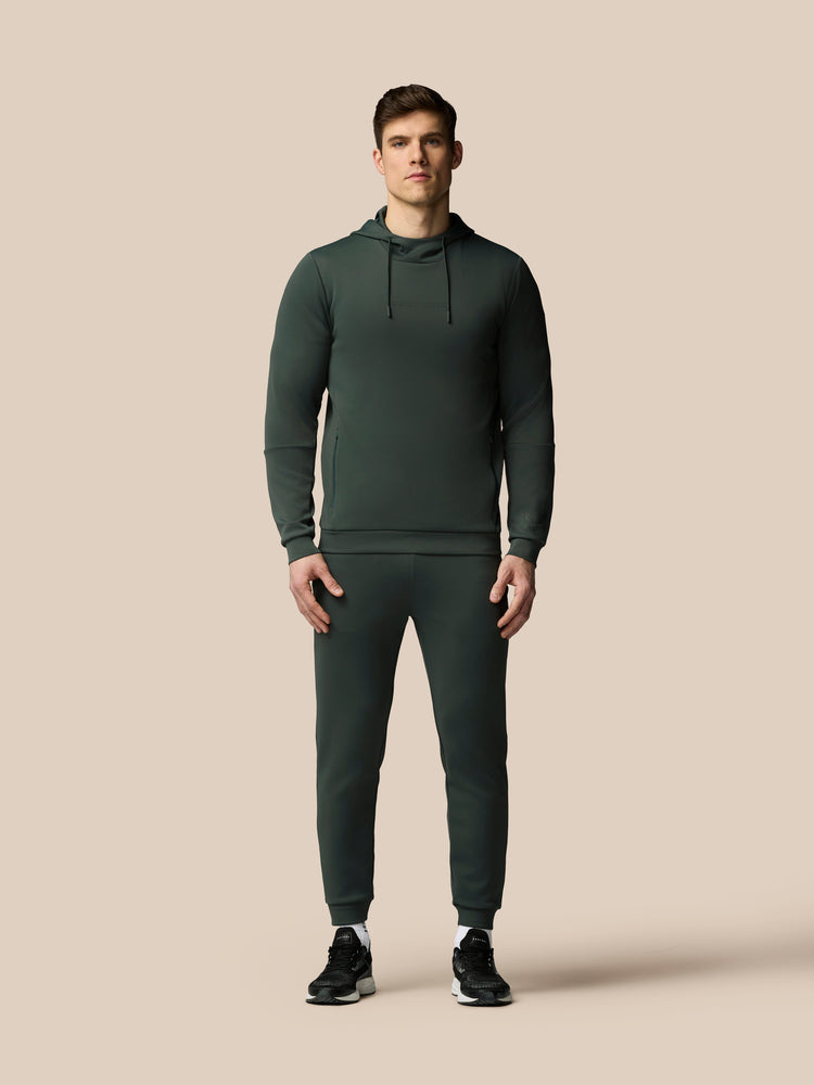 Heren Flex Lange Mouwen Hoodie - Donkergroen