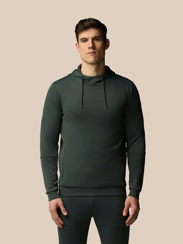 Heren Flex Lange Mouwen Hoodie - Donkergroen
