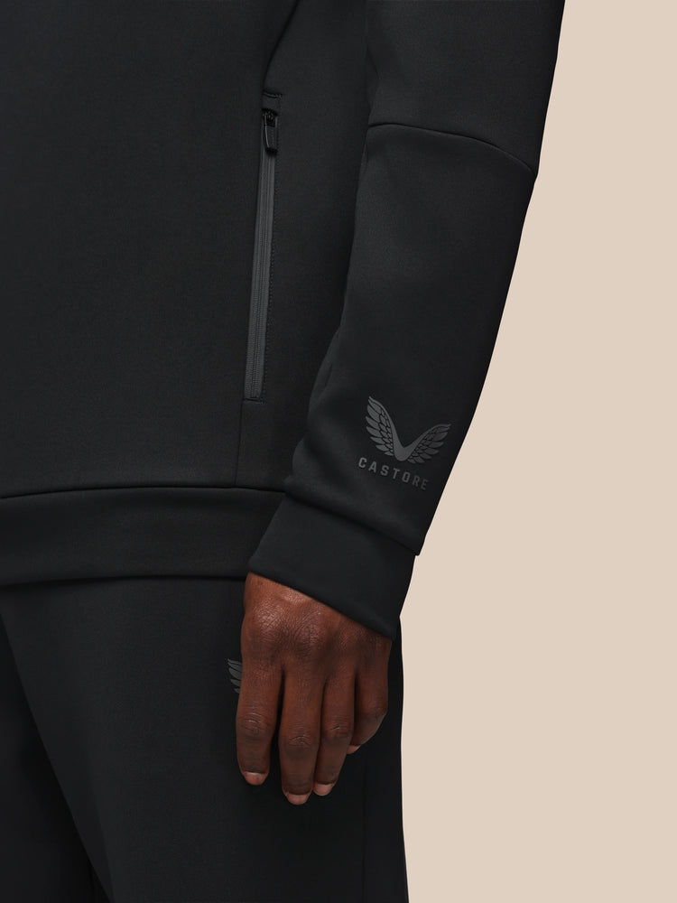 Heren Flex Lange Mouwen Hoodie - Zwart