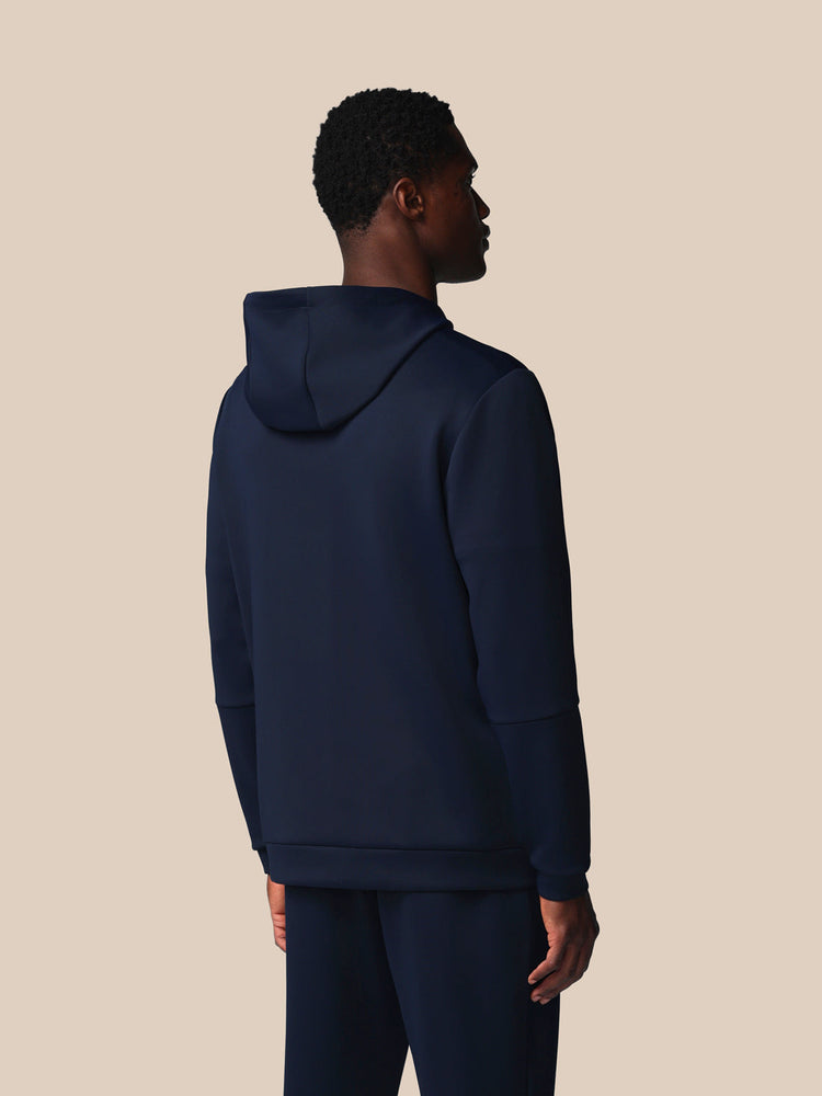 Heren Flex Lange Mouwen Hoodie - Marineblauw