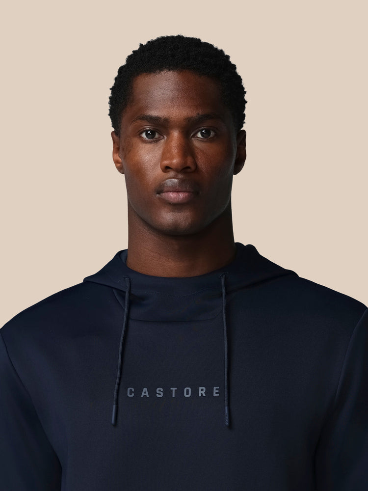 Heren Flex Lange Mouwen Hoodie - Marineblauw