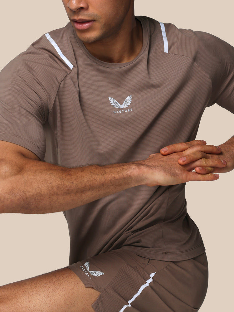 Heren Apex Training T-Shirt - Diep Taupe