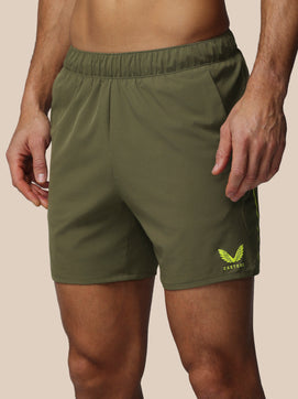 Heren Apex 6" Short met Binnenslip - Ivy Groen