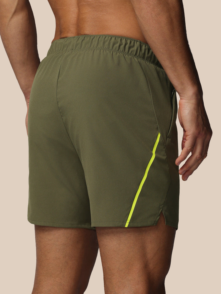 Heren Apex 6" Short met Binnenslip - Ivy Groen