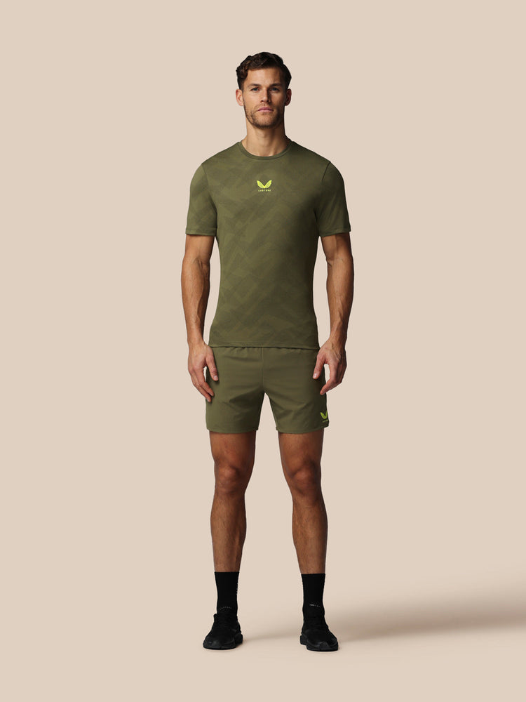Heren Apex 6" Short met Binnenslip - Ivy Groen