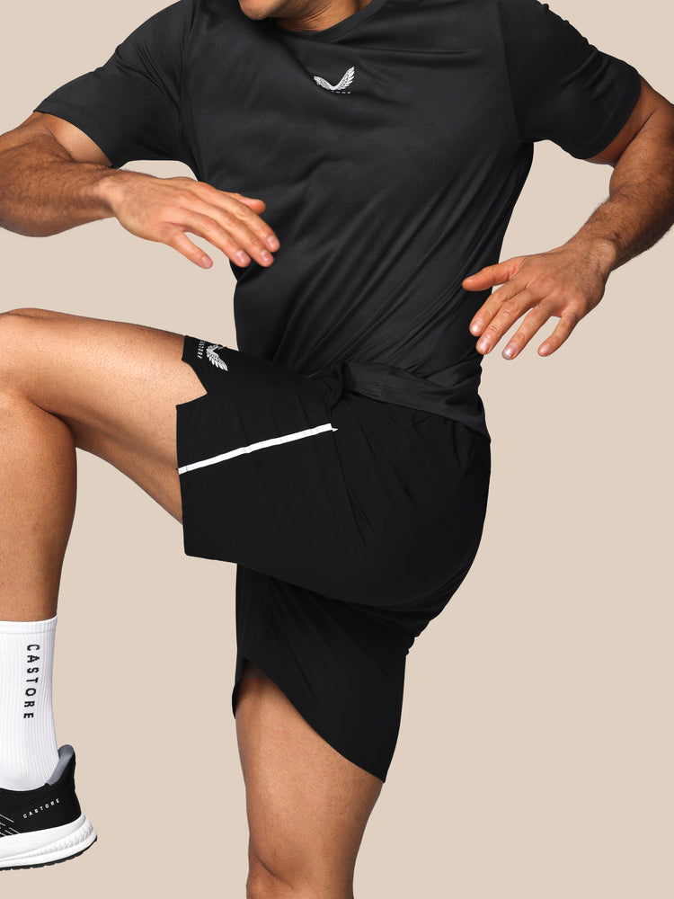 Heren Apex 6" Short met Binnenslip - Zwart