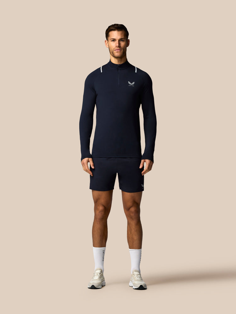 Heren Apex 6" Short met Binnenslip - Marineblauw