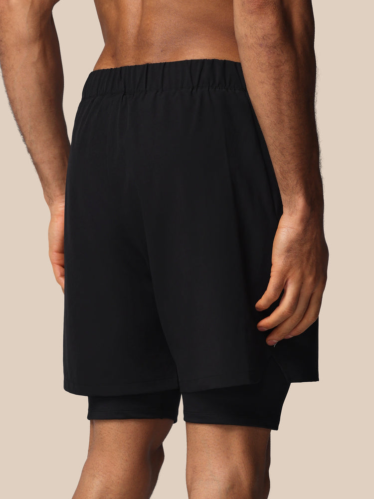 Heren Apex 2-in-1 Gewoven Short -Zwart