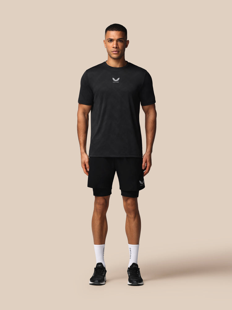 Heren Apex 2-in-1 Gewoven Short -Zwart