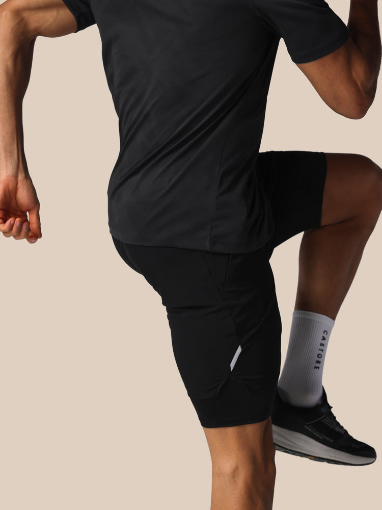Heren Apex 2-in-1 Gewoven Short -Zwart