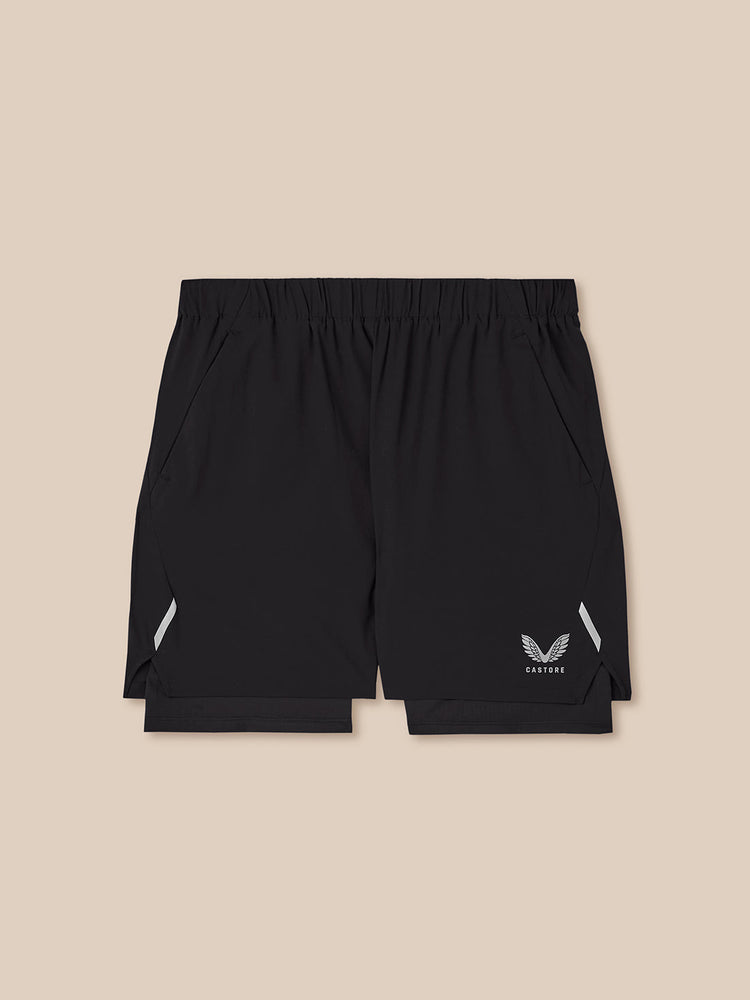 Heren Apex 2-in-1 Gewoven Short -Zwart