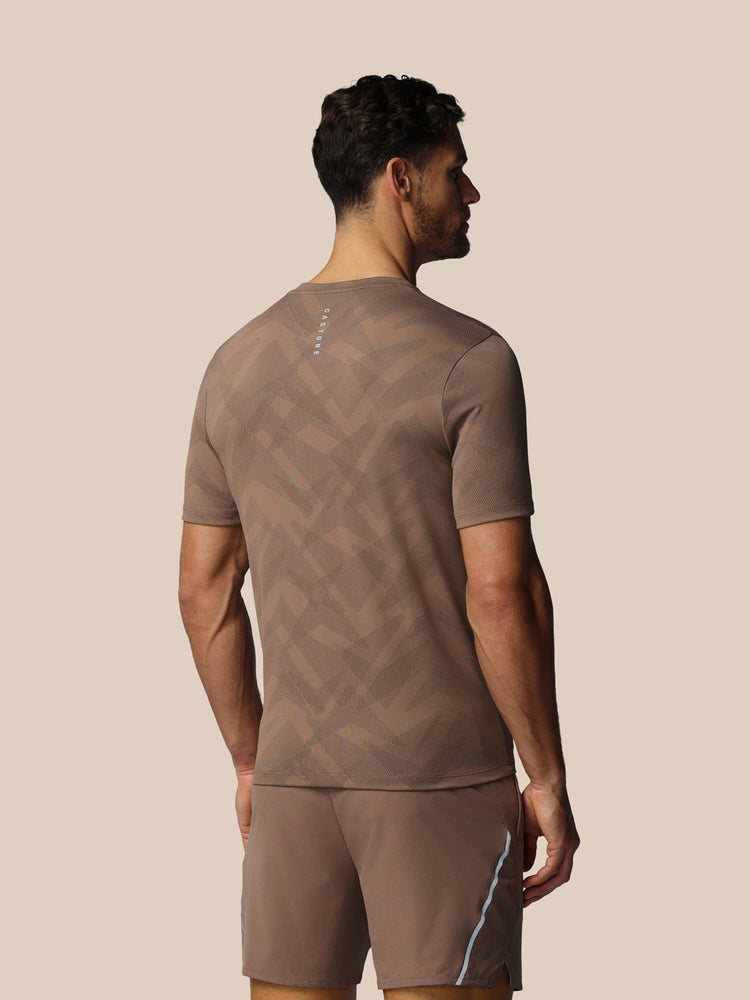 Heren Apex Engineered T-Shirt - Diep Taupe