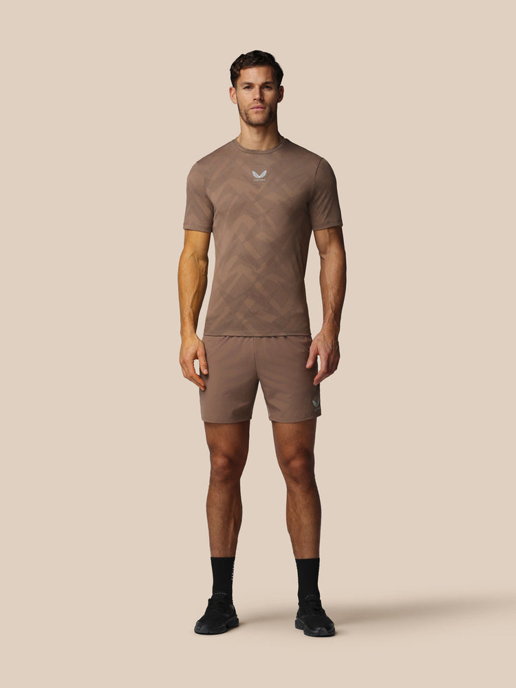 Heren Apex Engineered T-Shirt - Diep Taupe