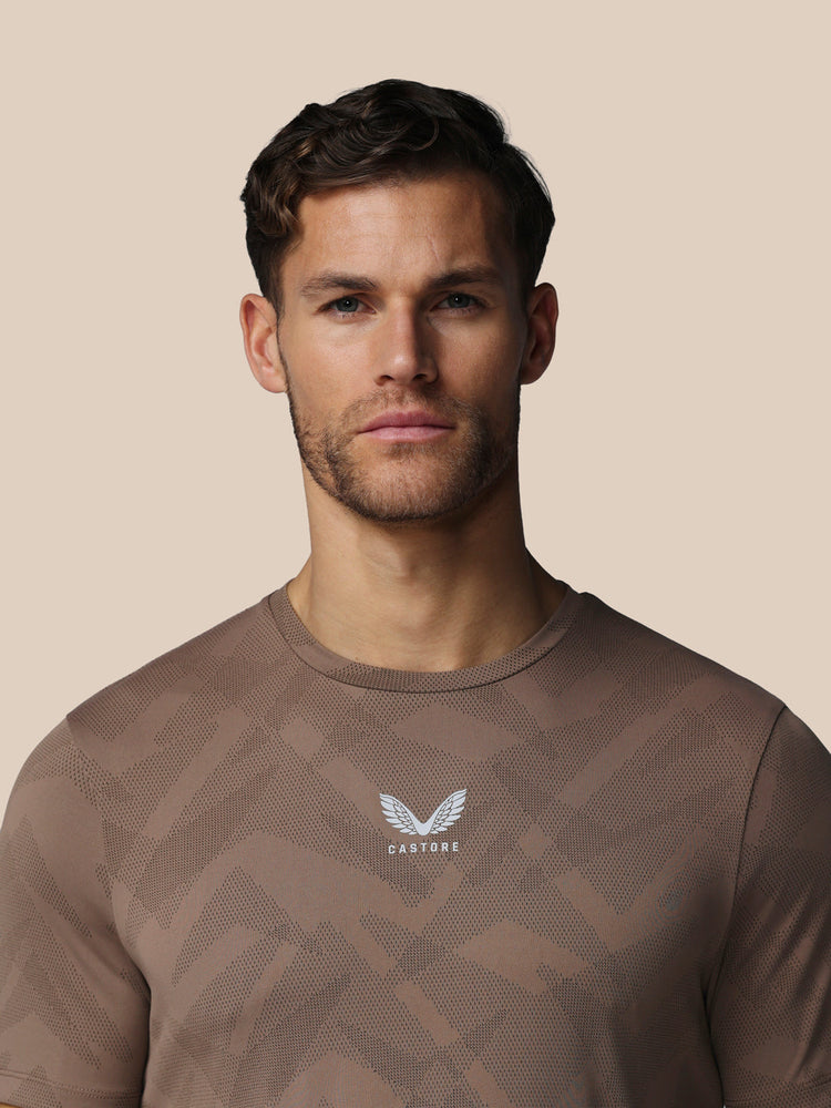 Heren Apex Engineered T-Shirt - Diep Taupe