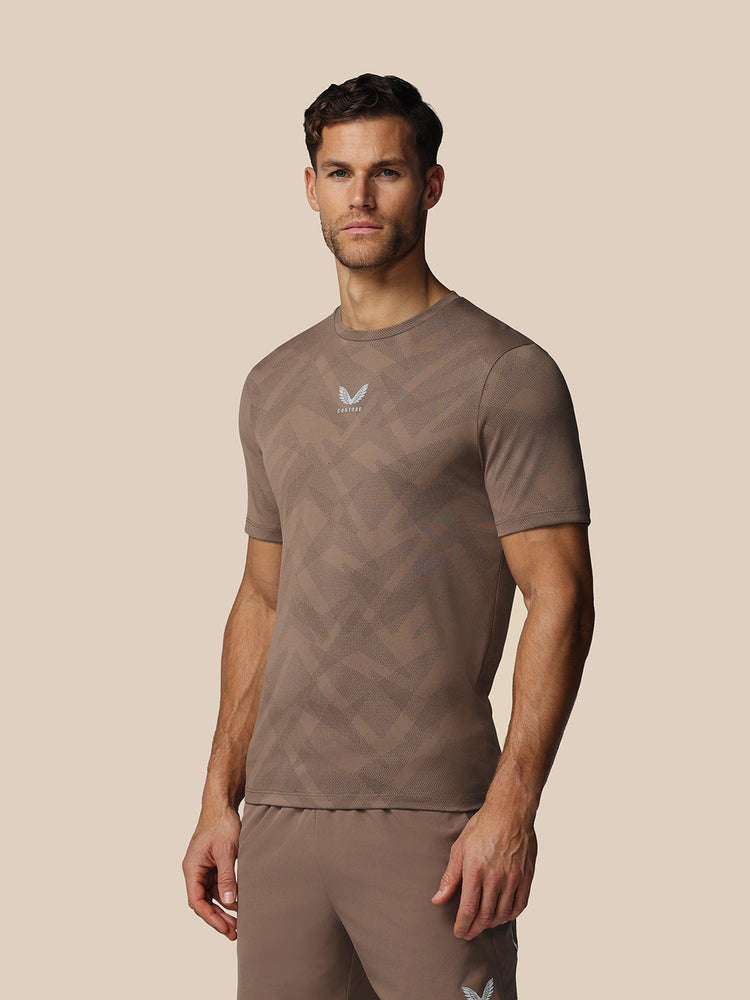 Heren Apex Engineered T-Shirt - Diep Taupe