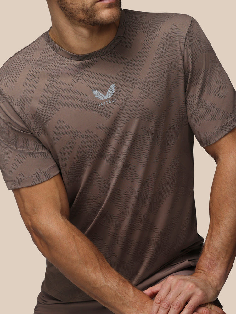 Heren Apex Engineered T-Shirt - Diep Taupe