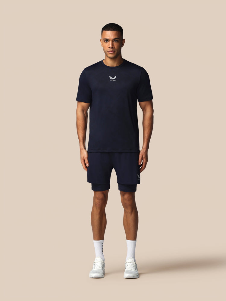 Heren Apex Engineered T-Shirt - Marineblauw