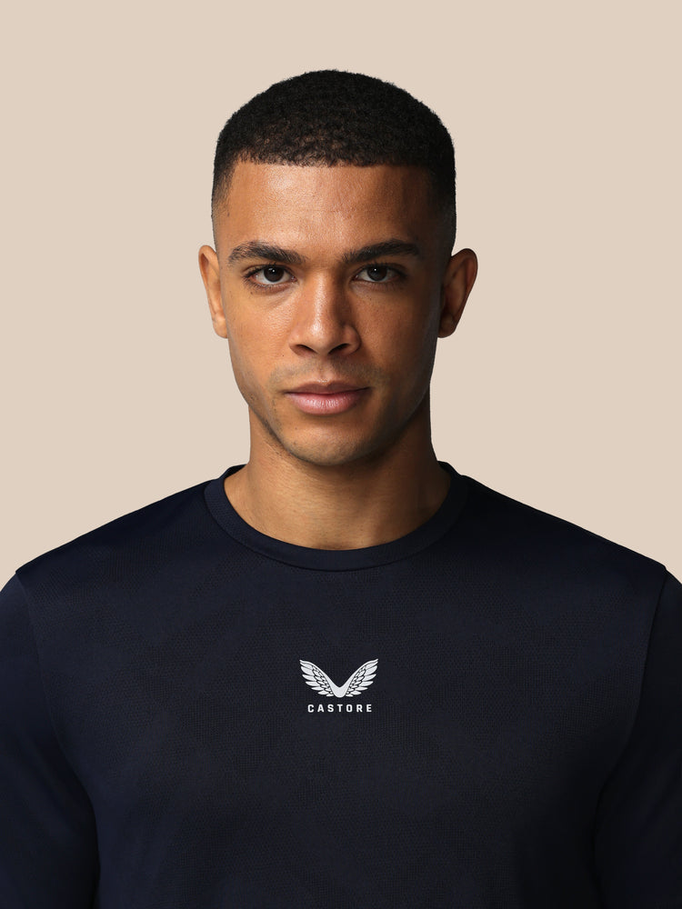 Heren Apex Engineered T-Shirt - Marineblauw