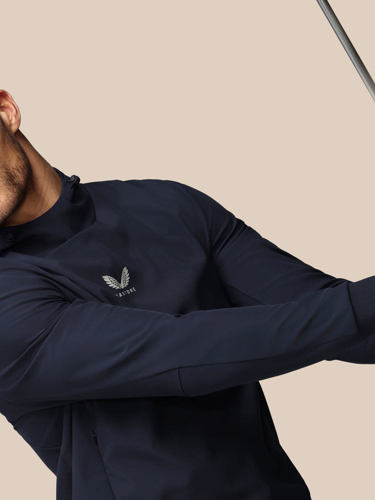 Heren Golf Performance Hoodie - Marineblauw