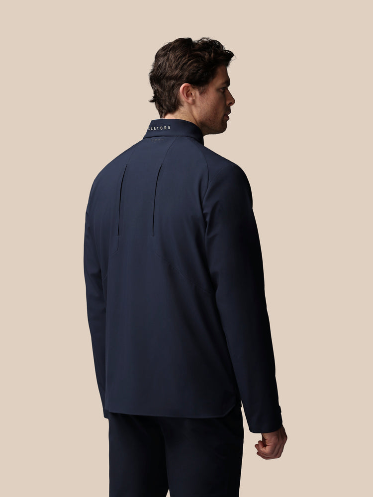 Heren Golf LVS Gewoven Jas - Marineblauw