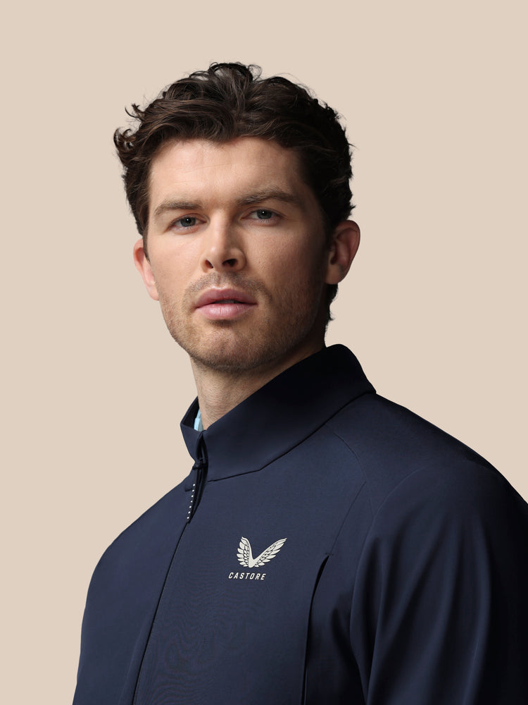 Heren Golf LVS Gewoven Jas - Marineblauw