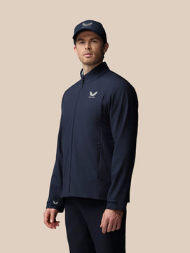 Heren Golf LVS Gewoven Jas - Marineblauw