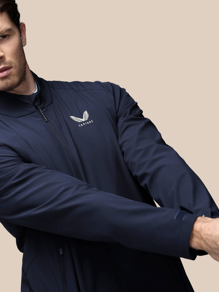 Heren Golf LVS Gewoven Jas - Marineblauw