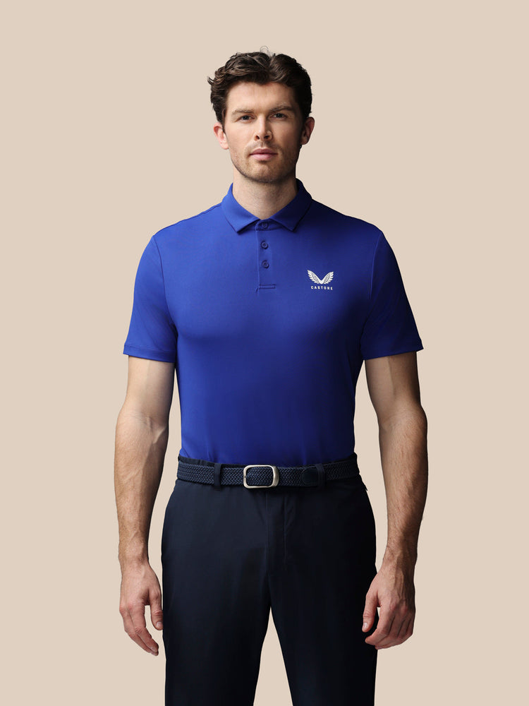 Heren Golf Essential Polo - Blauw
