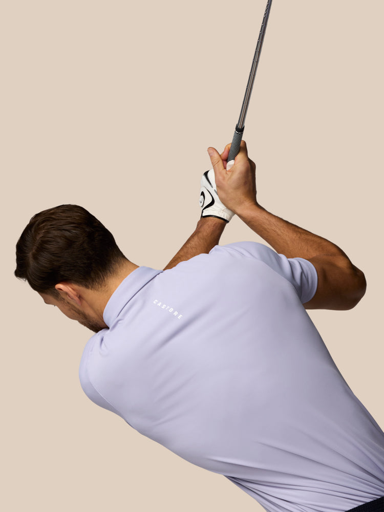 Heren Golf Essential Polo - Lavendel