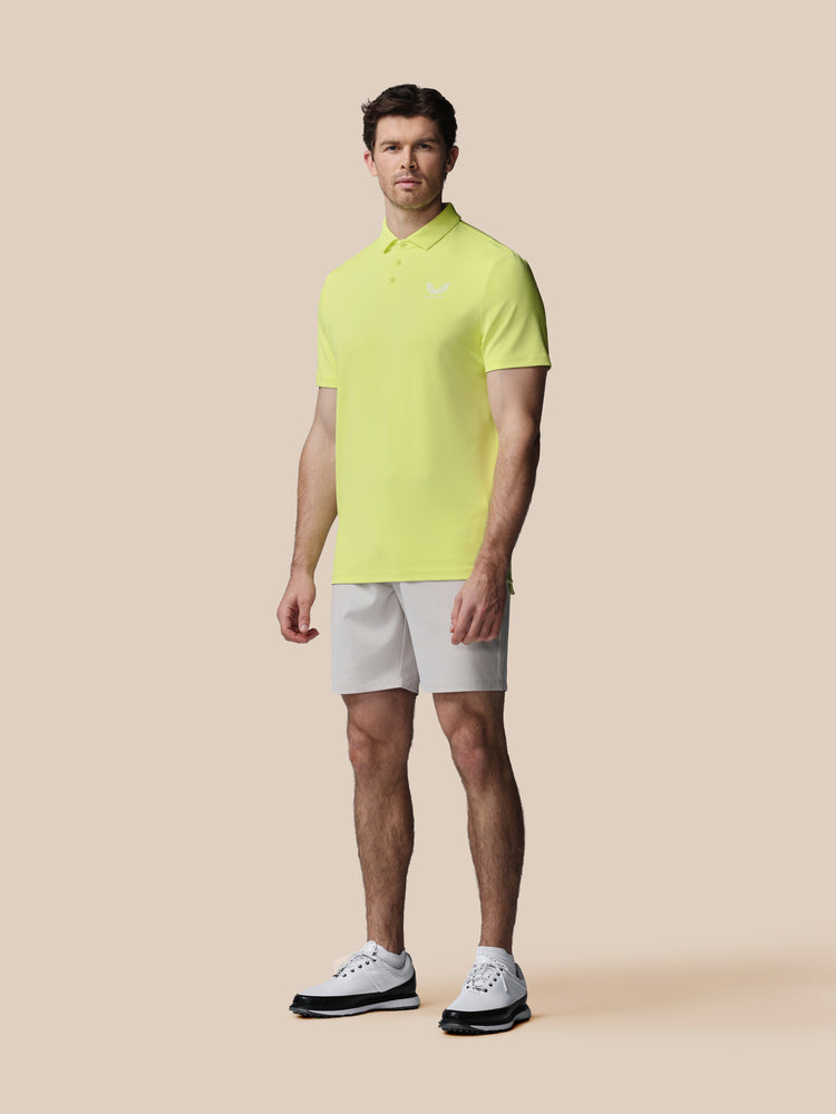 Heren Golf Essential Polo - Limoen