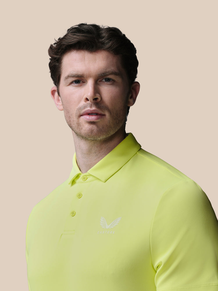 Heren Golf Essential Polo - Limoen