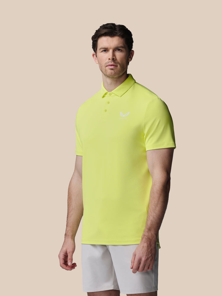 Heren Golf Essential Polo - Limoen