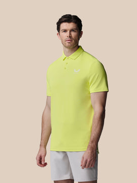 Heren Golf Essential Polo - Limoen