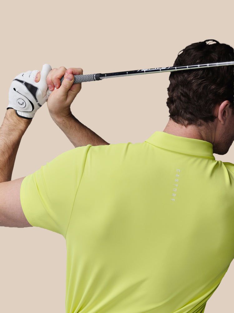 Heren Golf Essential Polo - Limoen