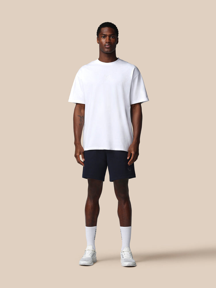 Heren Adapt Katoen Loose Fit T-Shirt - Wit