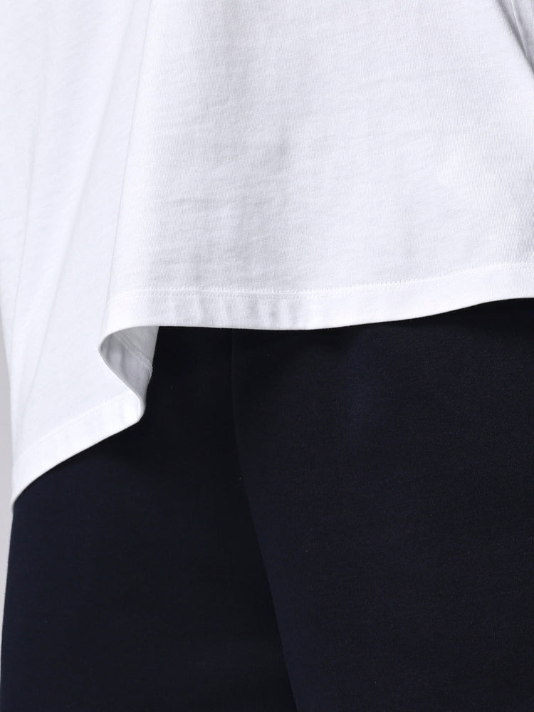 Heren Adapt Katoen Loose Fit T-Shirt - Wit
