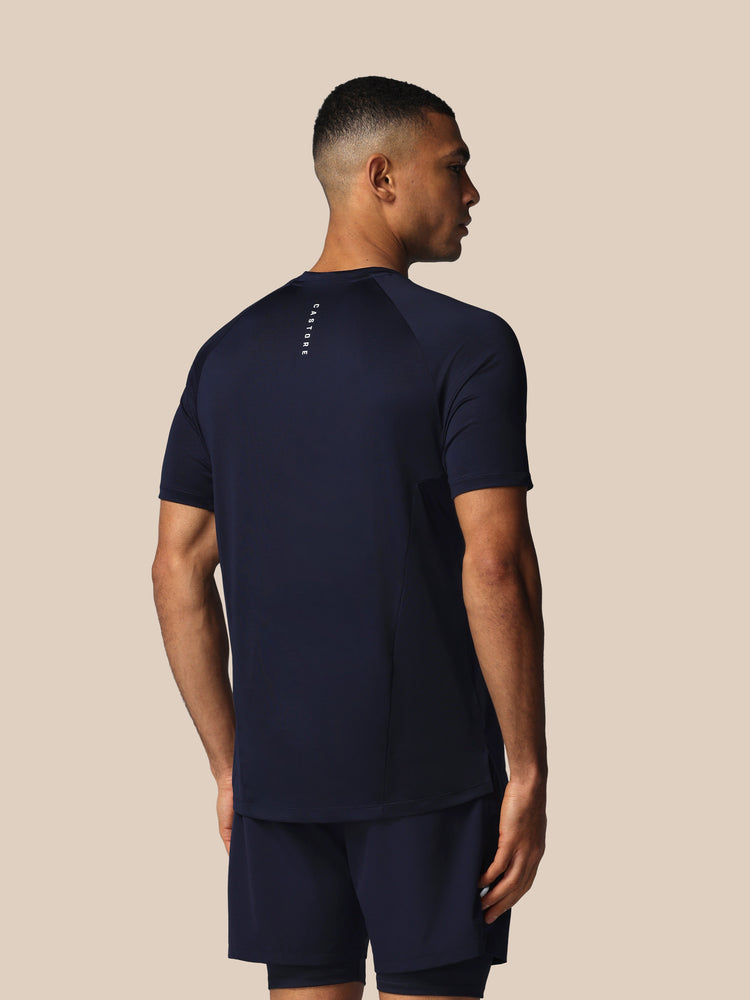 Heren Apex Tennis T-Shirt - Marineblauw