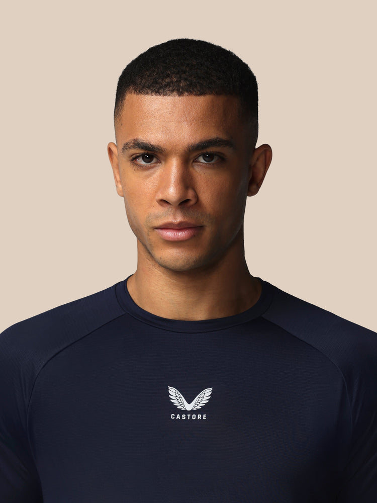 Heren Apex Tennis T-Shirt - Marineblauw