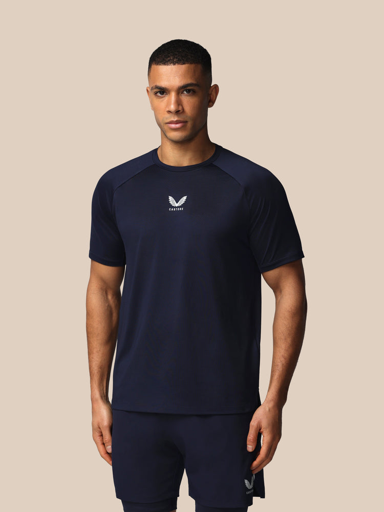 Heren Apex Tennis T-Shirt - Marineblauw