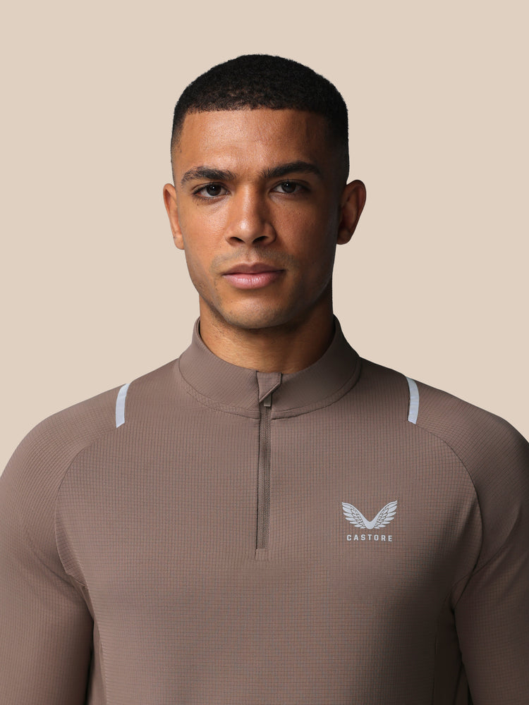 Heren Apex Training Kwartrits Top - Diep Taupe