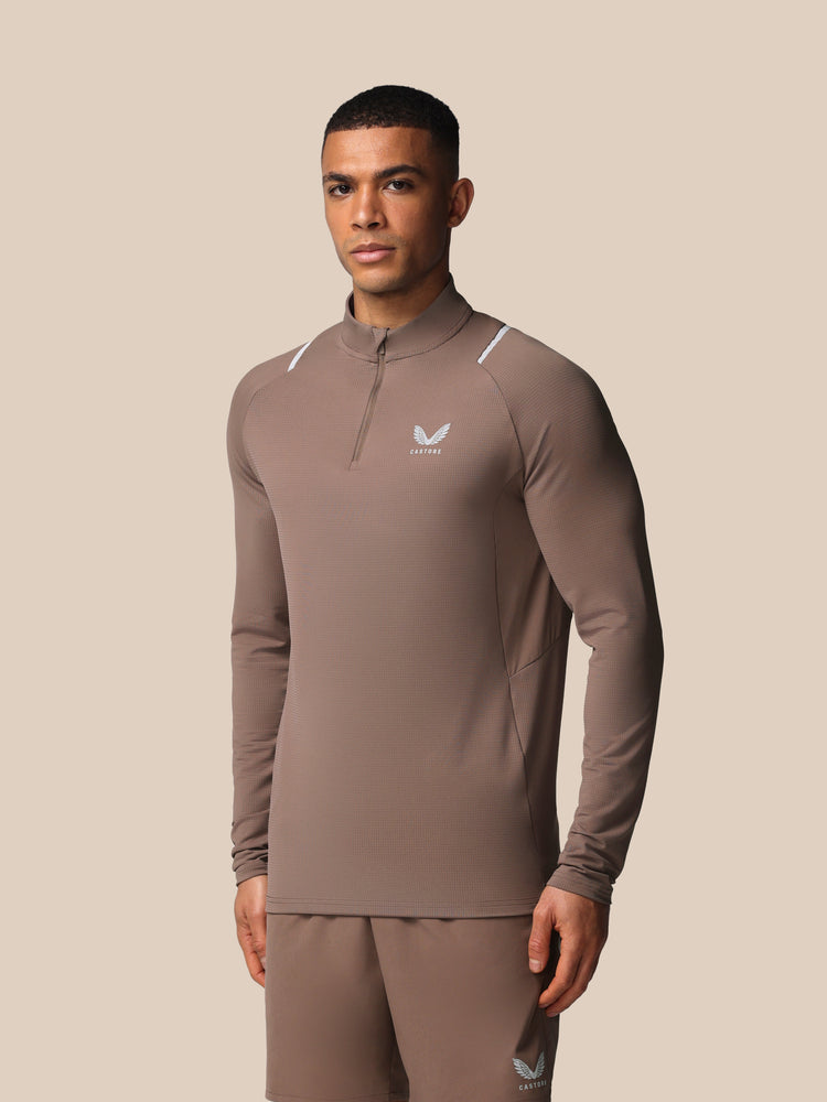 Heren Apex Training Kwartrits Top - Diep Taupe