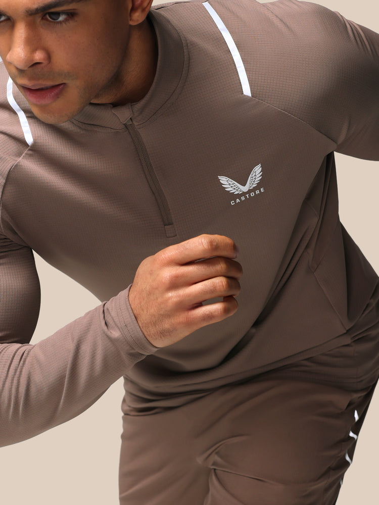 Heren Apex Training Kwartrits Top - Diep Taupe