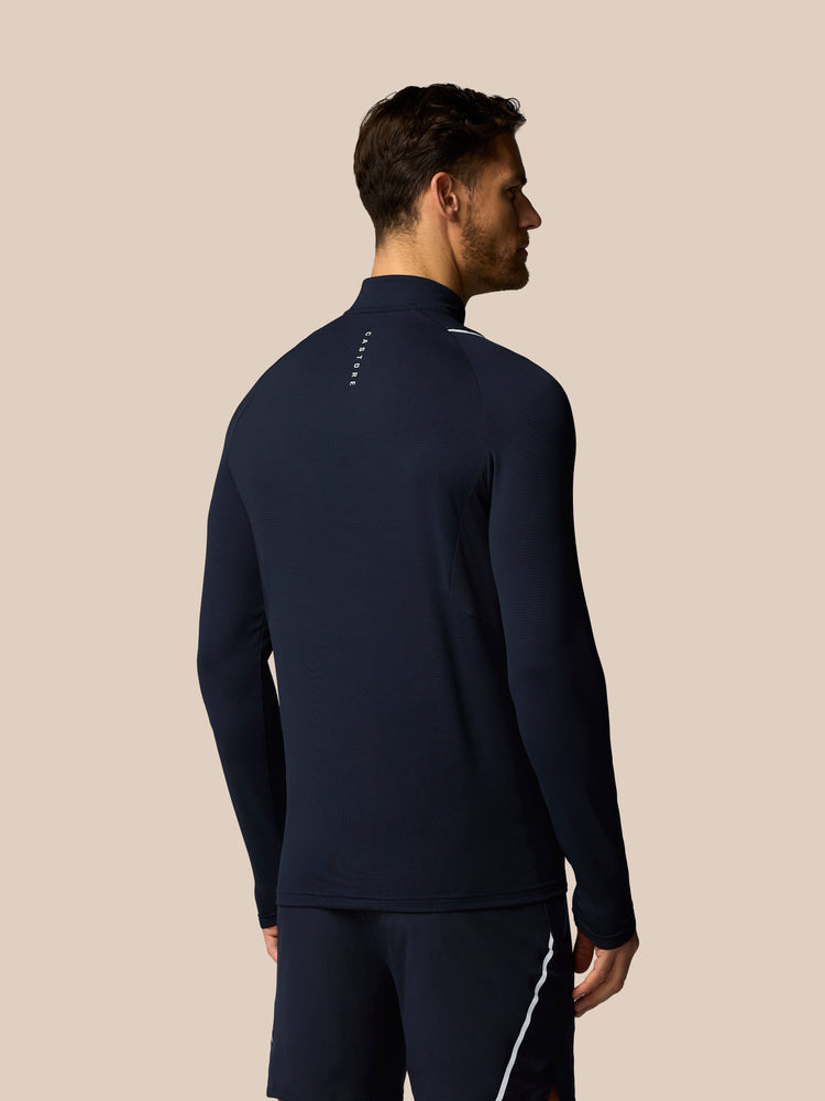 Heren Apex Training Kwartrits Top - Marineblauw